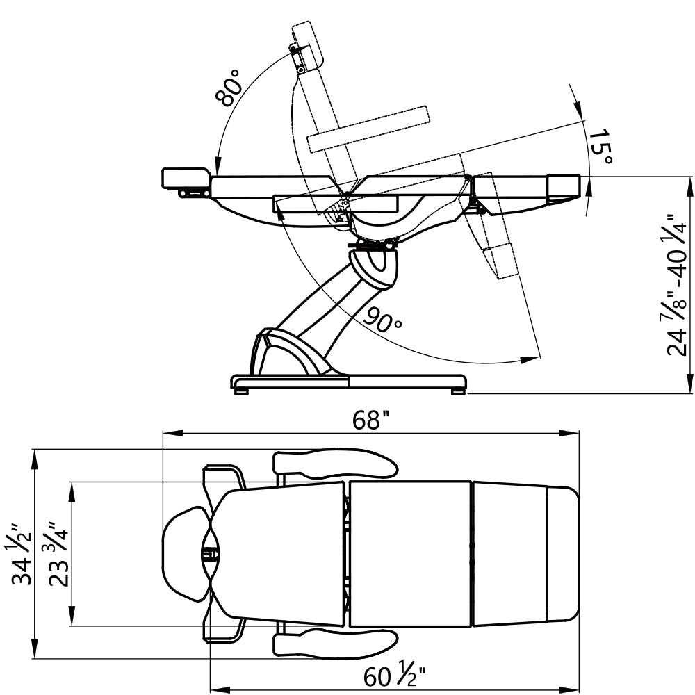 Pavo Electrical Rotating Medical Spa Chair - 4 Motors - mcbeautyequipment.com by MC Distributors 1, Inc. | Bronx | New York 